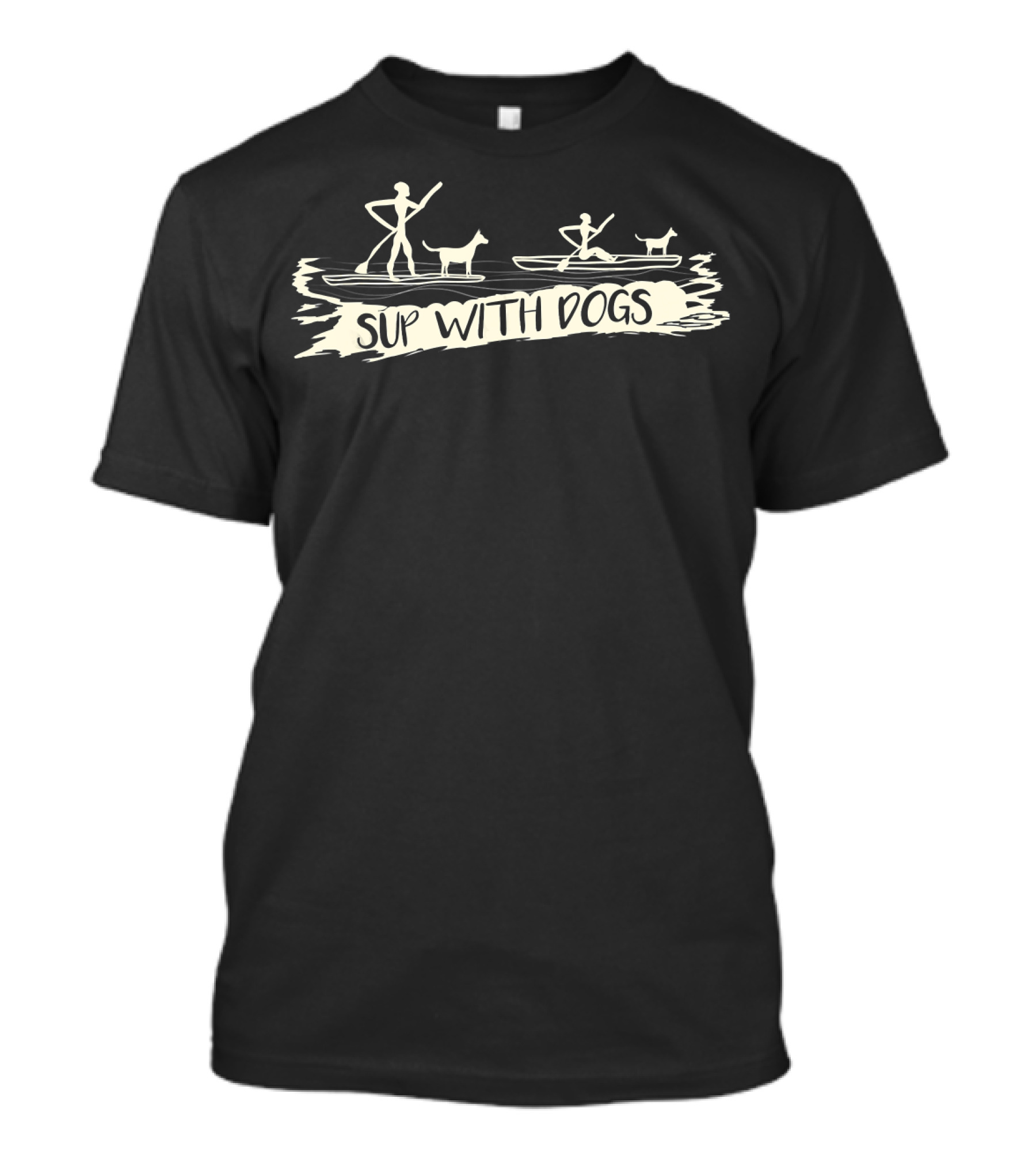 SUP With Dogs Paddle Boarding Adventure T-Shirt