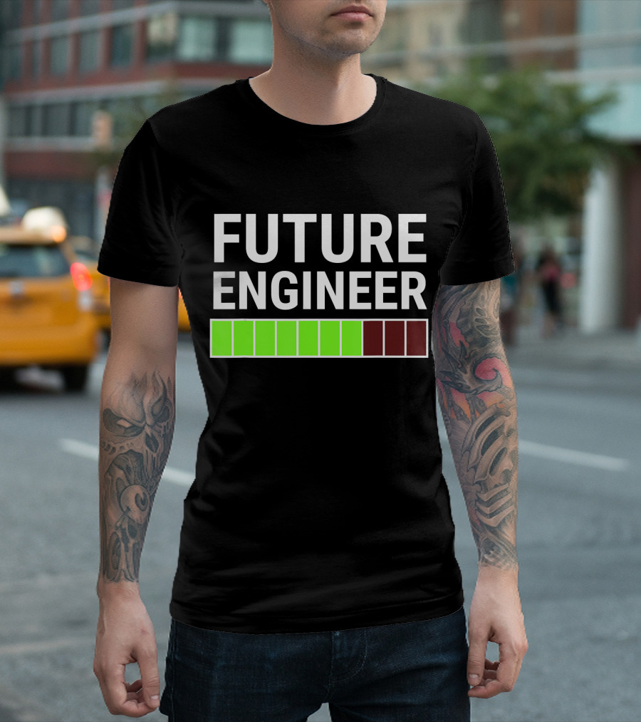 Future Engineer Loading Bar Progress Cool T-Shirt