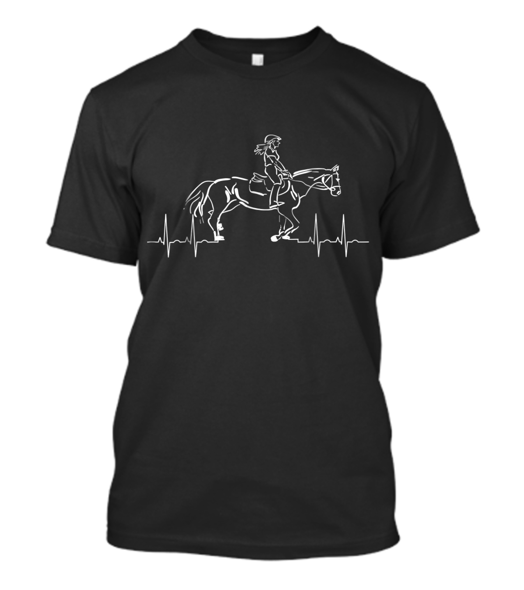 Horse Riding Heartbeat For Teens Girls Boys Me T-Shirt