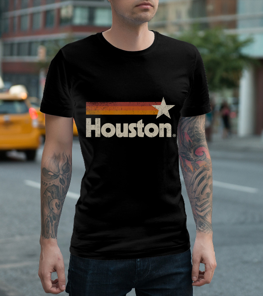 Houston Texas Retro Star Icon Houston Strong T-Shirt
