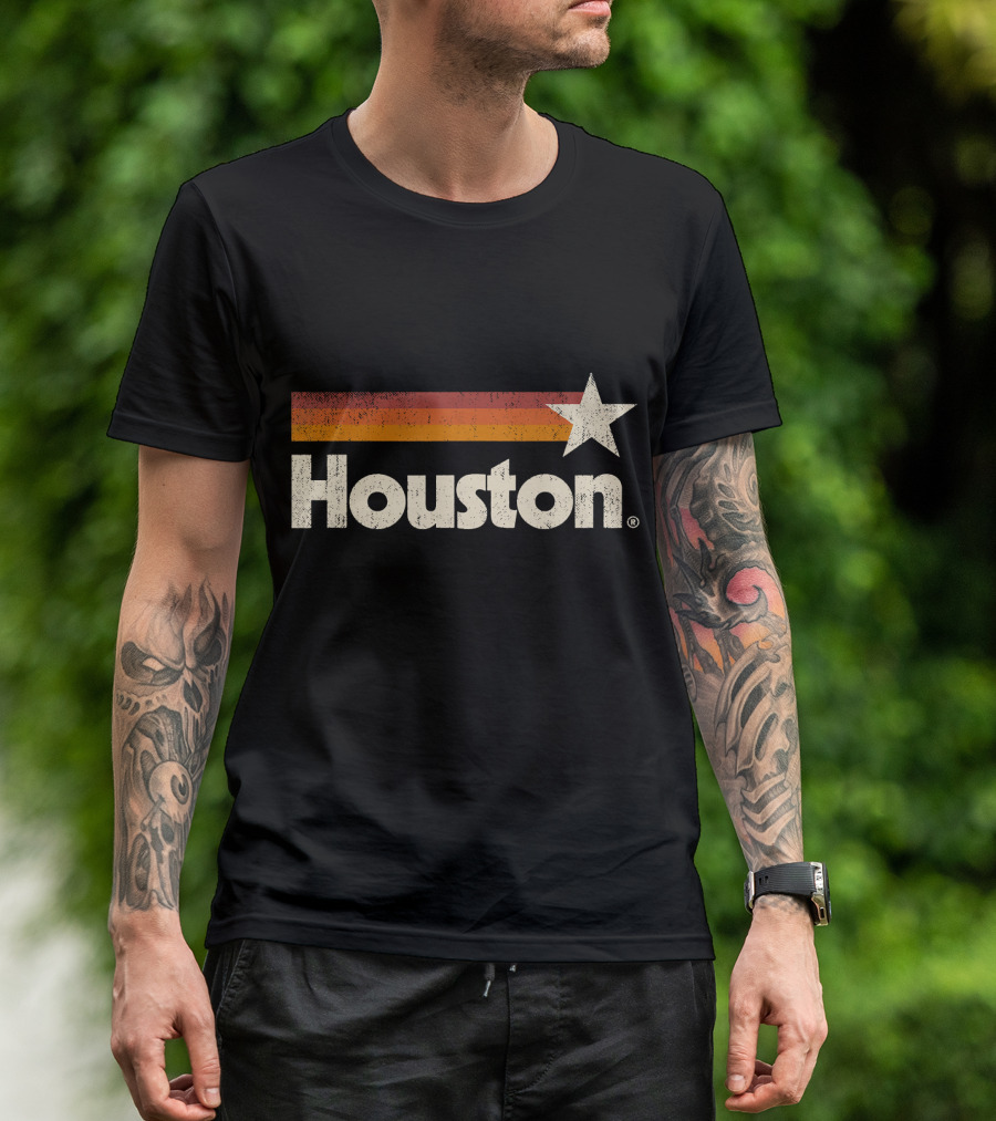 Houston Texas Retro Star Icon Houston Strong T-Shirt