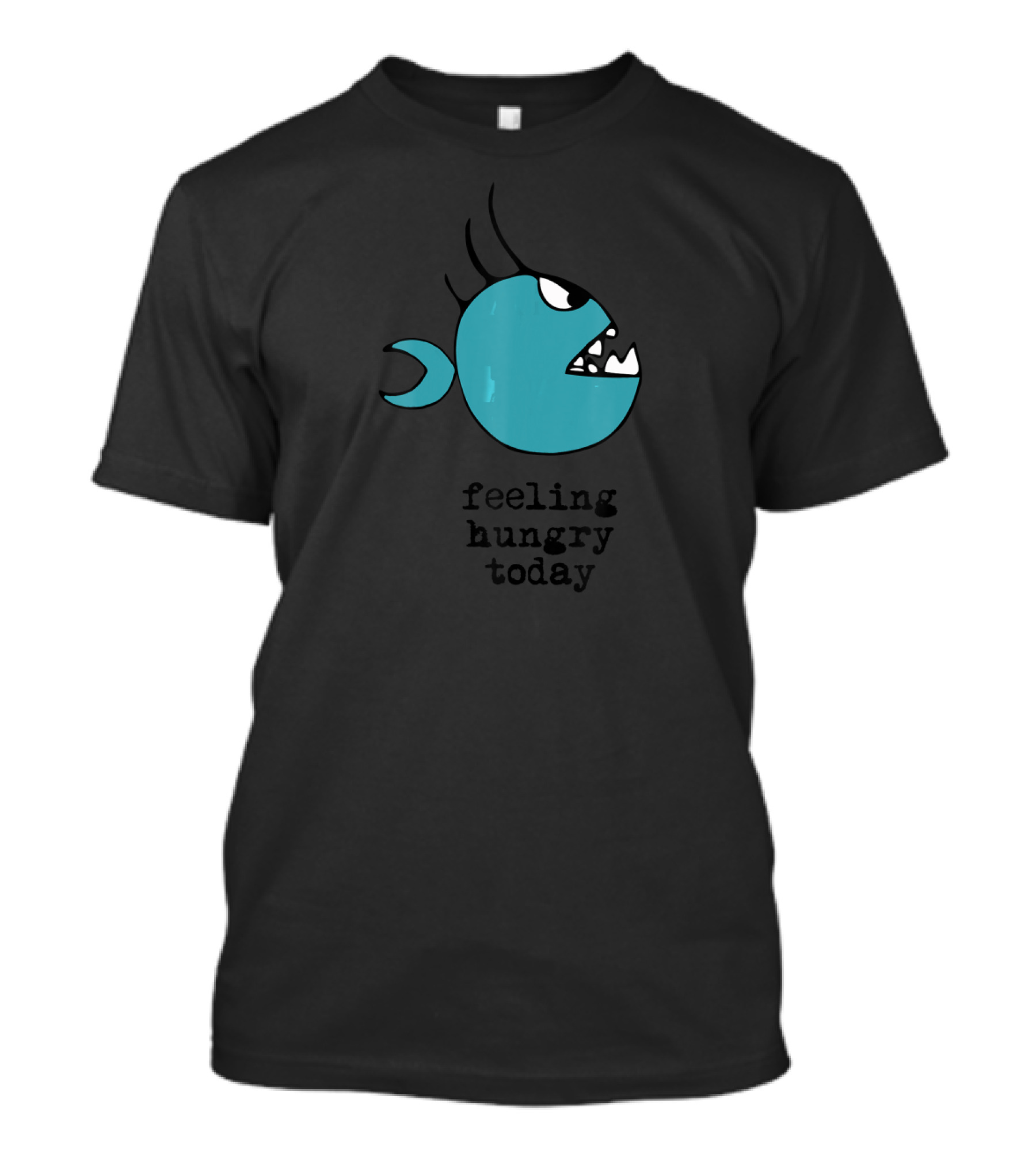 Feeling Hungry Today Piranha Drawing T-Shirt