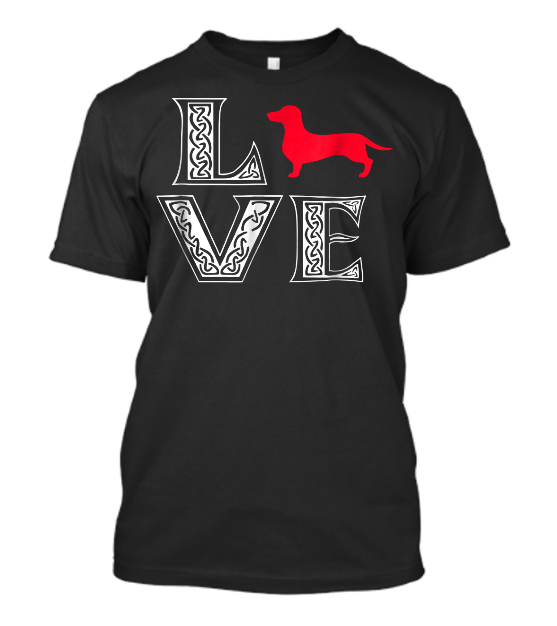 Love Dachshund Funny Pet Heart T-Shirt