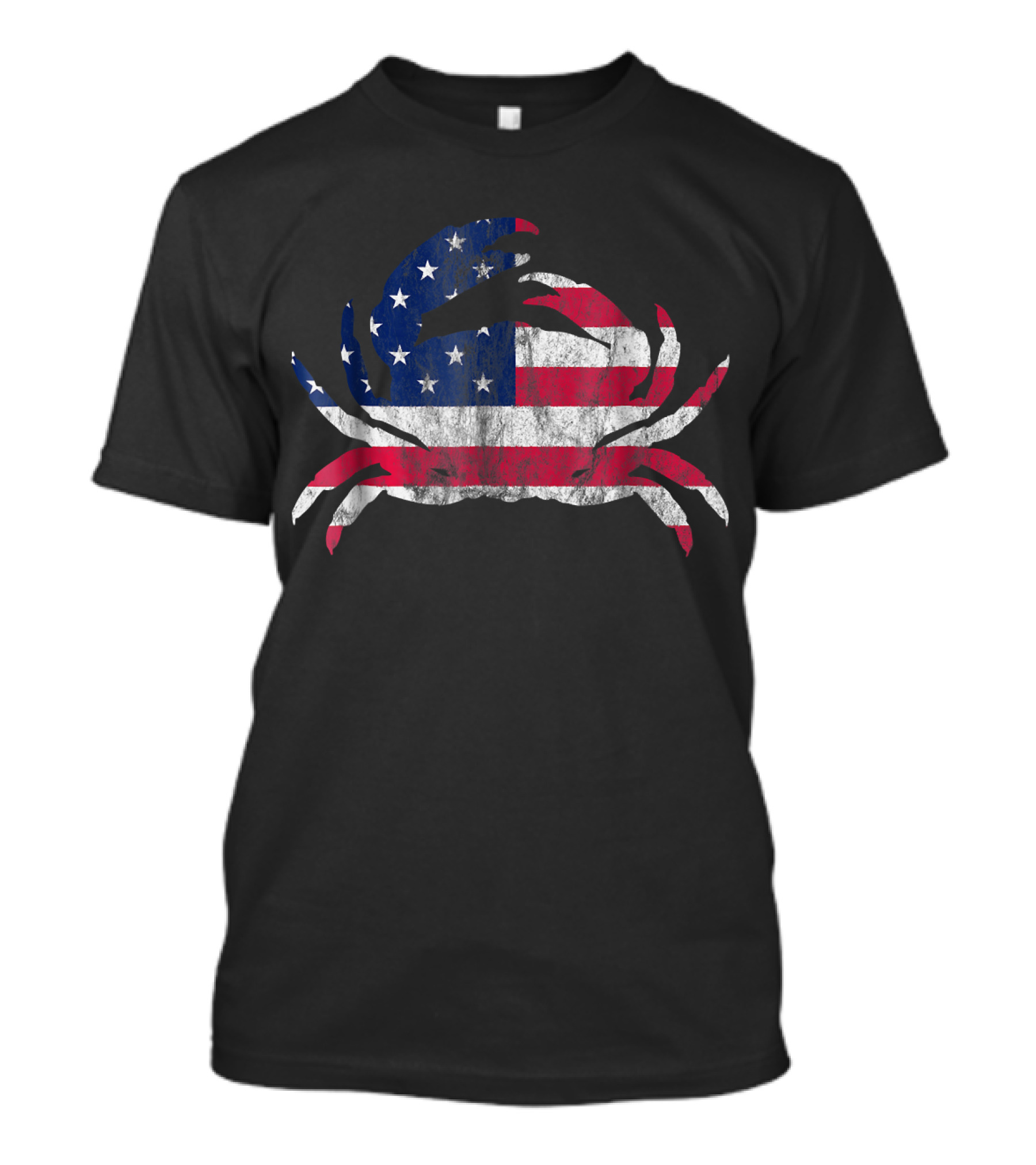 Independence American Flag Crab T-Shirt