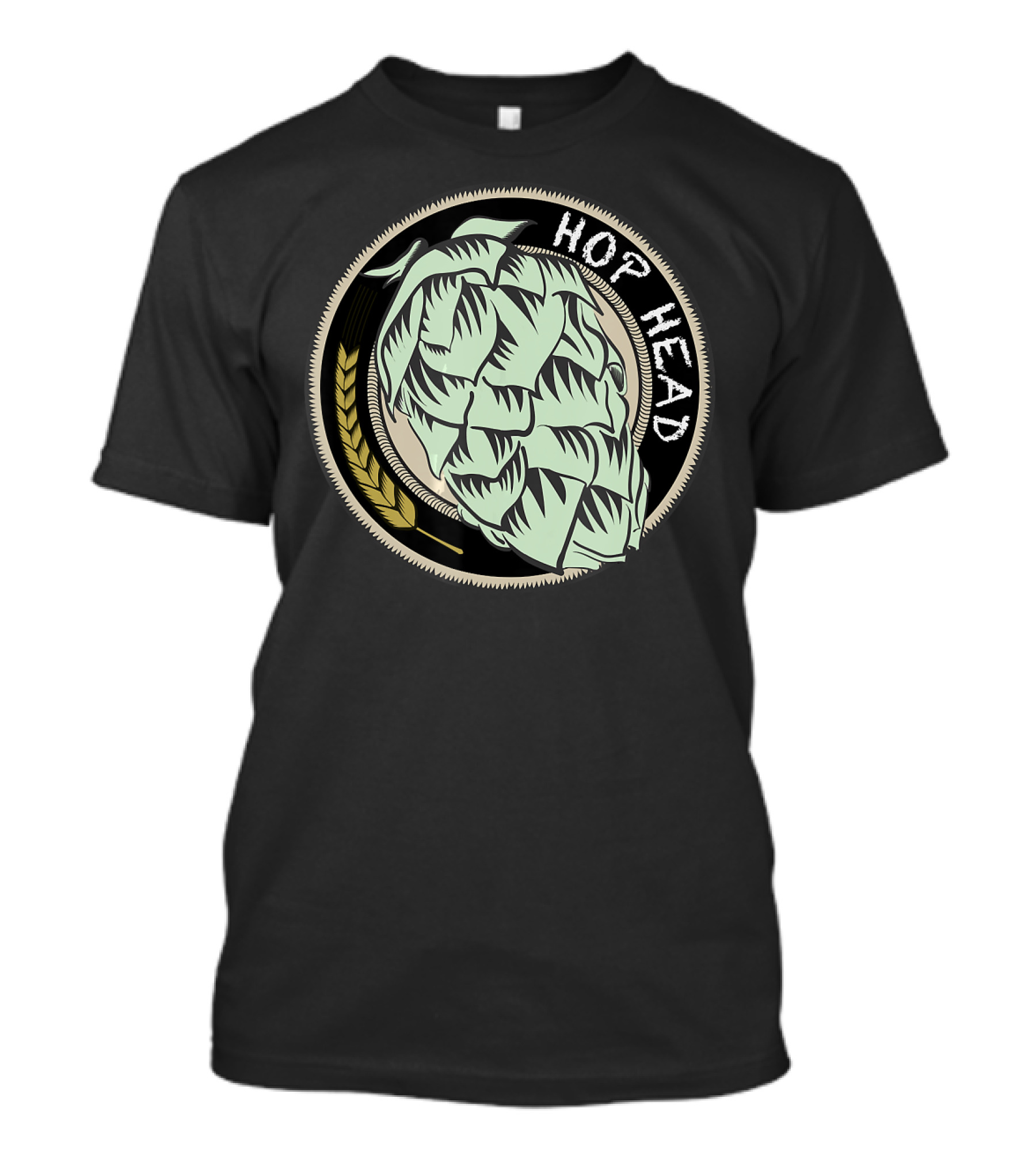 IPA Craft Beer Hop Head Novelty Snob T-Shirt