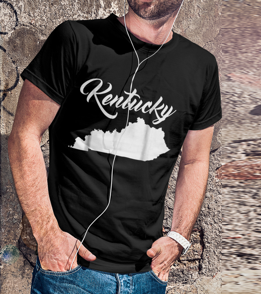 Kentucky State Silhouette Map T-Shirt