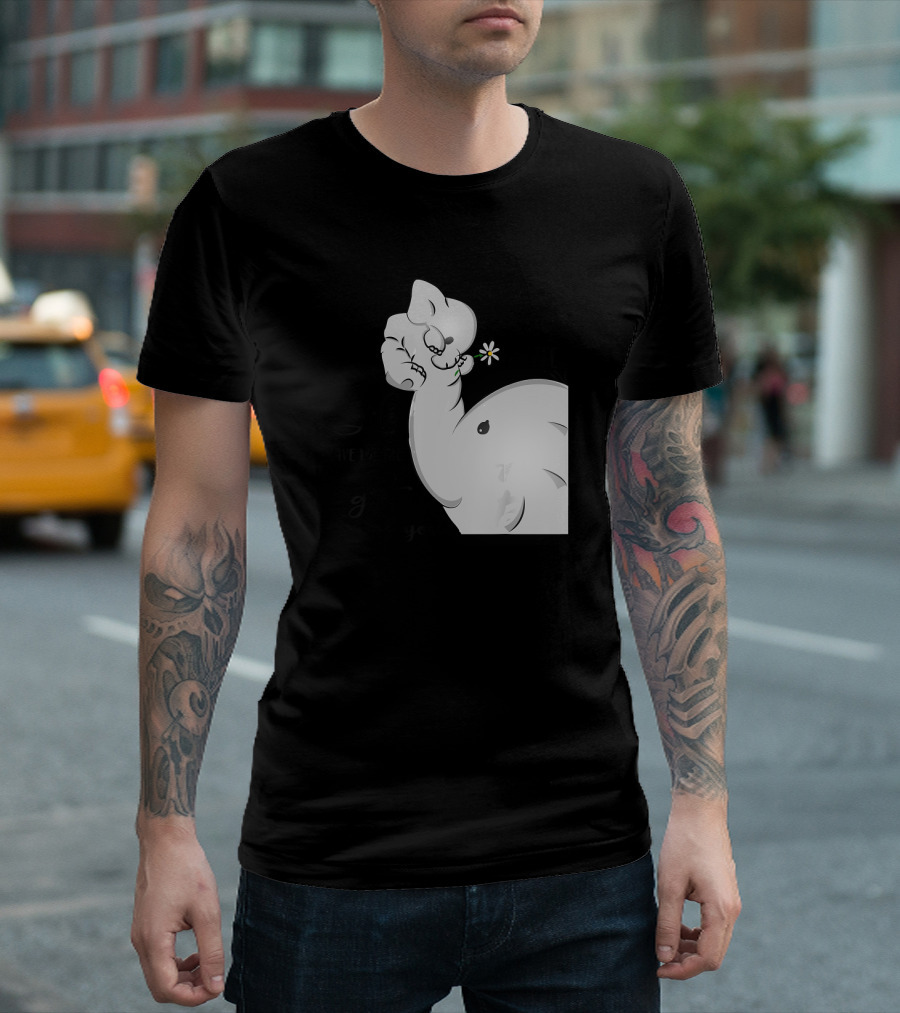 I Didn't Give You The Gift Of Life, Life Gave Me The Gift Of You Elephant Image T-Shirt