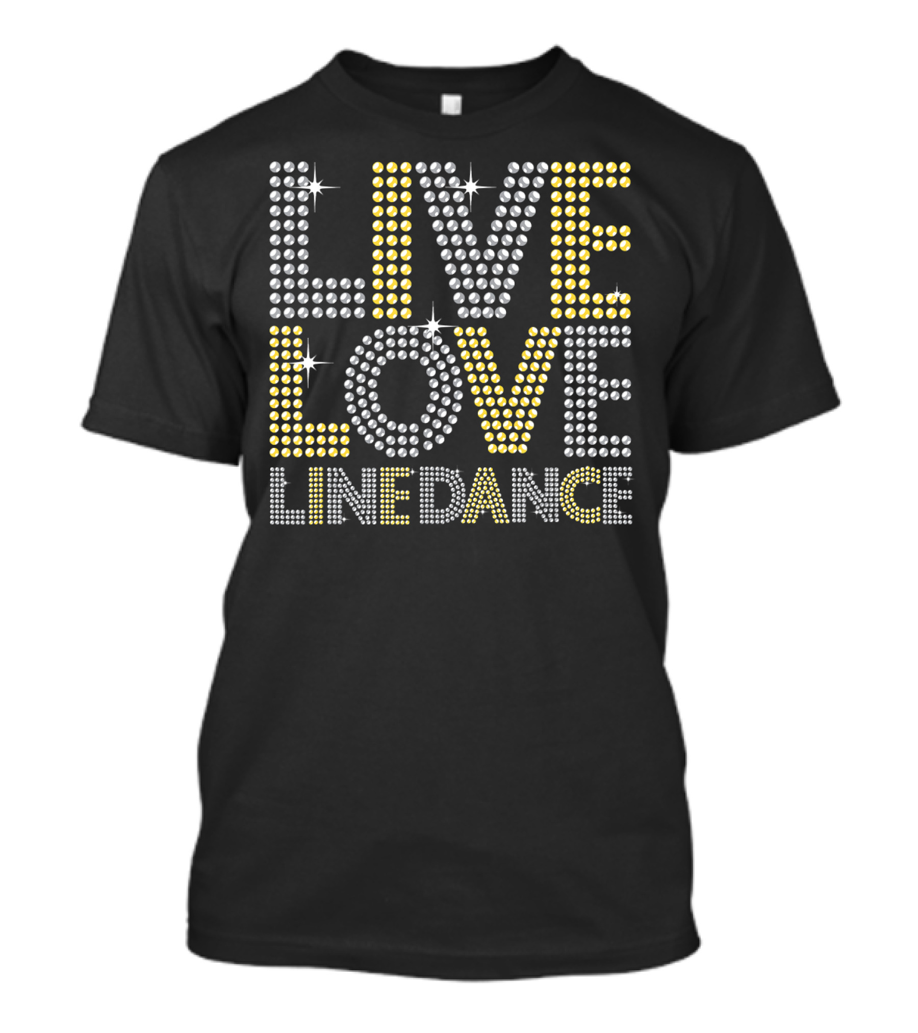 Live Love Line Dance Dot Funny Line Dancing T-Shirt