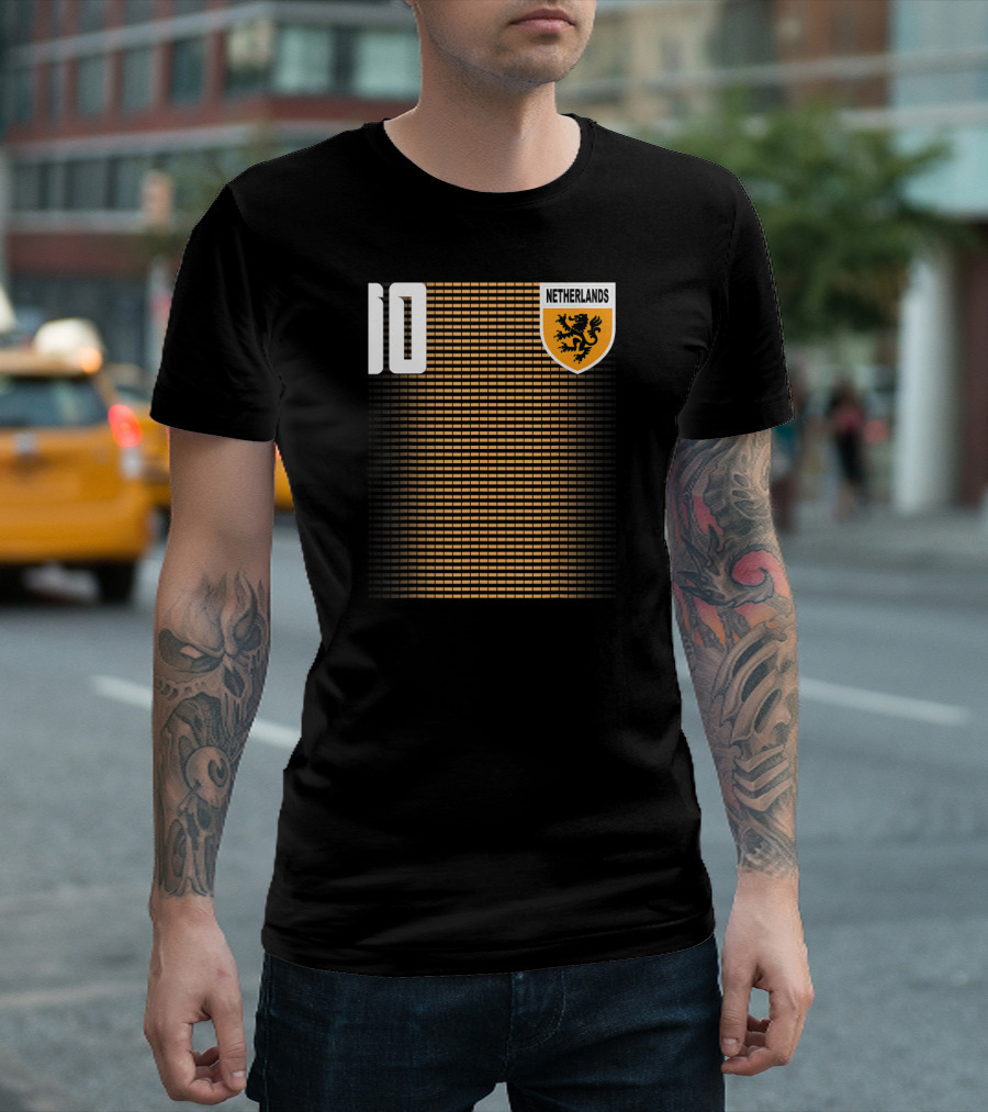 Netherlands Football Soccer 10 Lion Crest T-Shirt