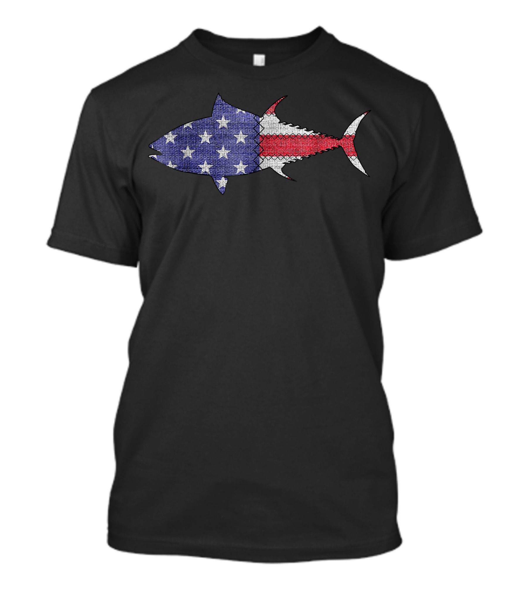 Patriotic Bluefin Tuna American Flag T-Shirt