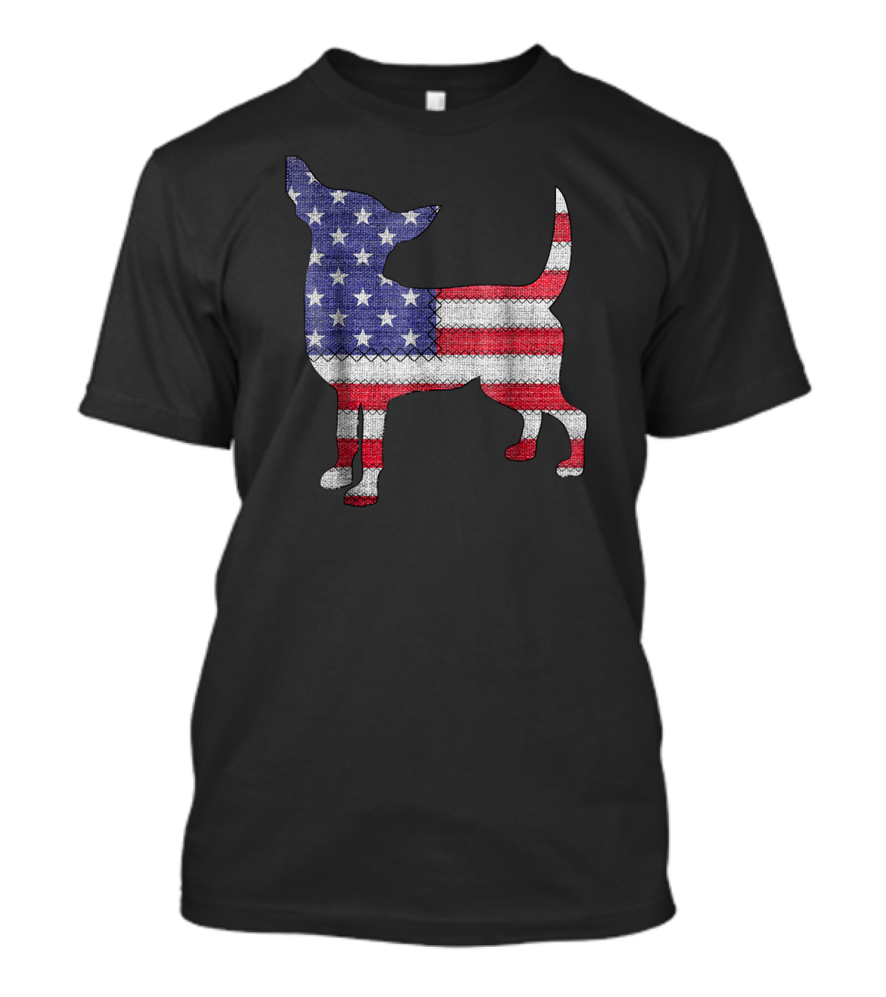 Patriotic Chihuahua American Flag T-Shirt