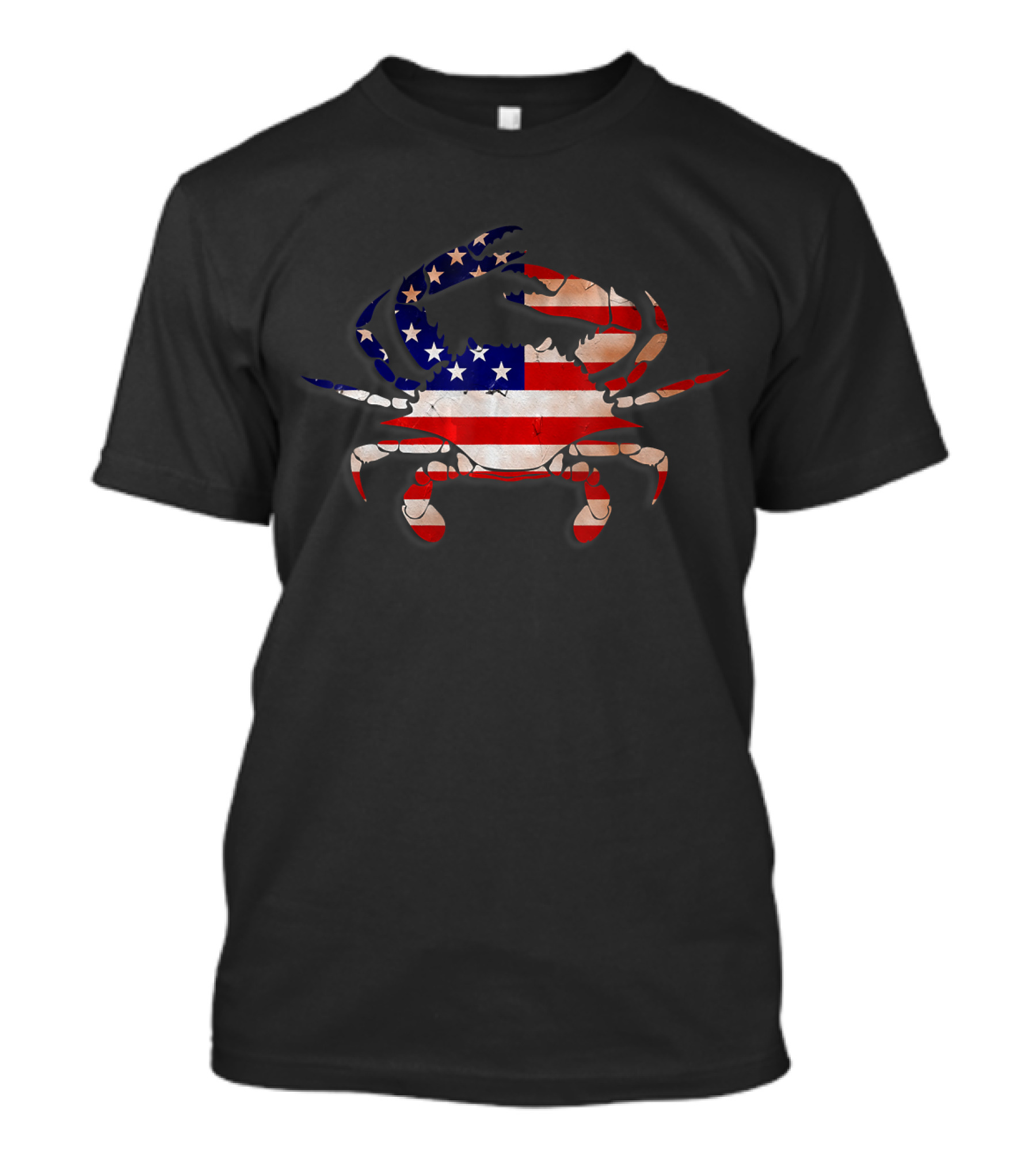 Patriotic USA CRAB American Flag T-Shirt