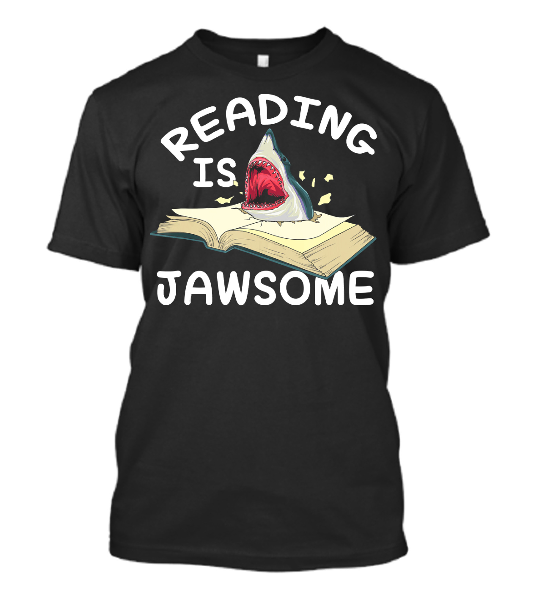 Reading Is Jawsome Shark Book Adventure T-Shirt