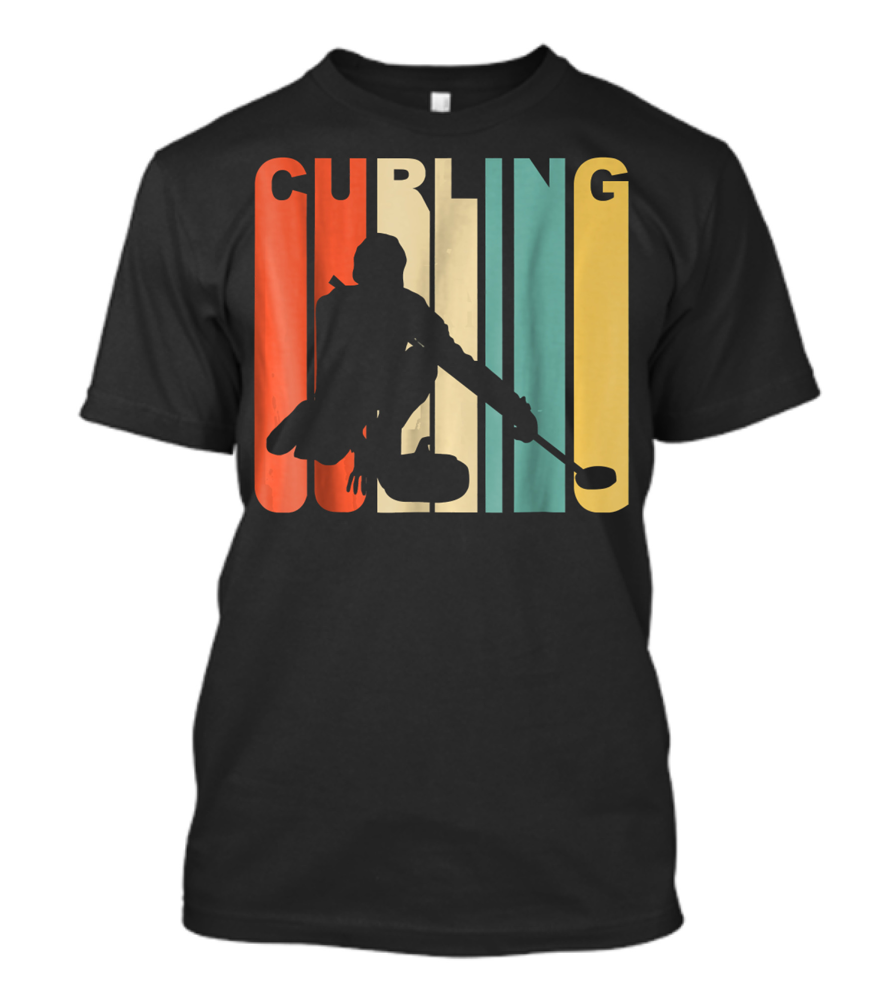 Retro 1970's Style Curling Winter T-Shirt