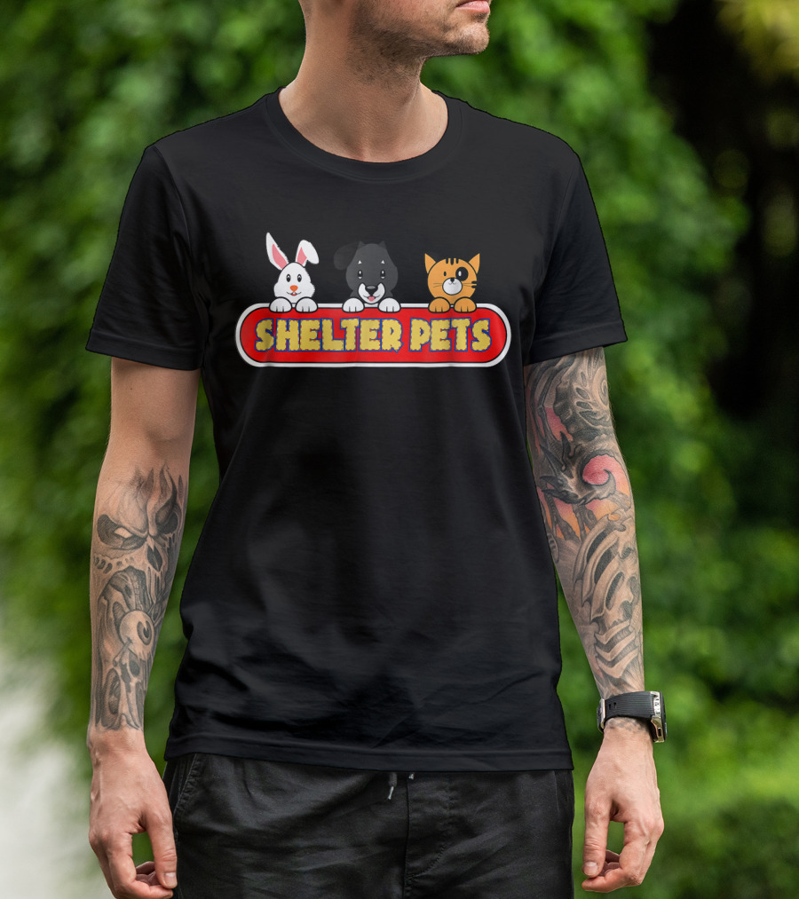 Shelter Pets Dog Cat Rabbit T-Shirt