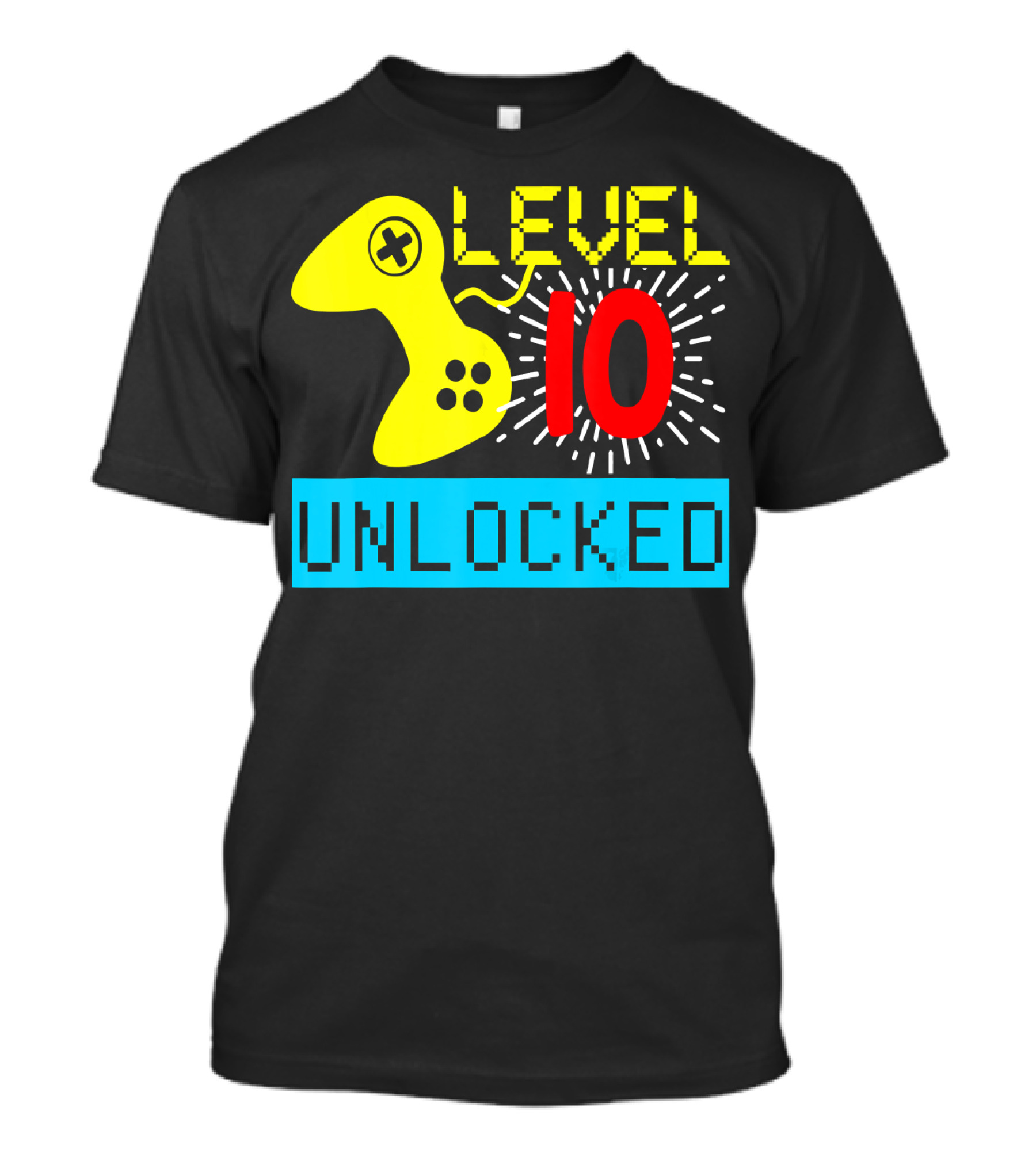 Level 10 Unlocked Birthday Video Game Gamer T-Shirt
