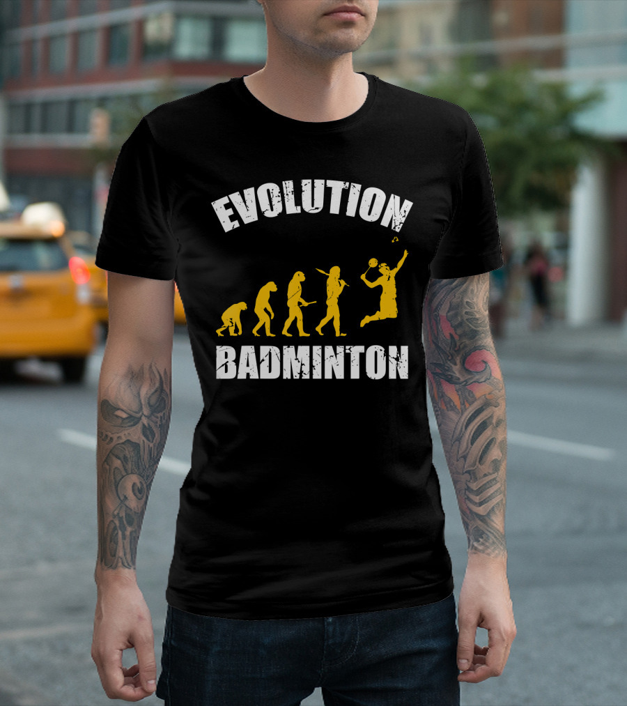 Badminton Evolution Fitness Enthus Evolution Badminton T-Shirt