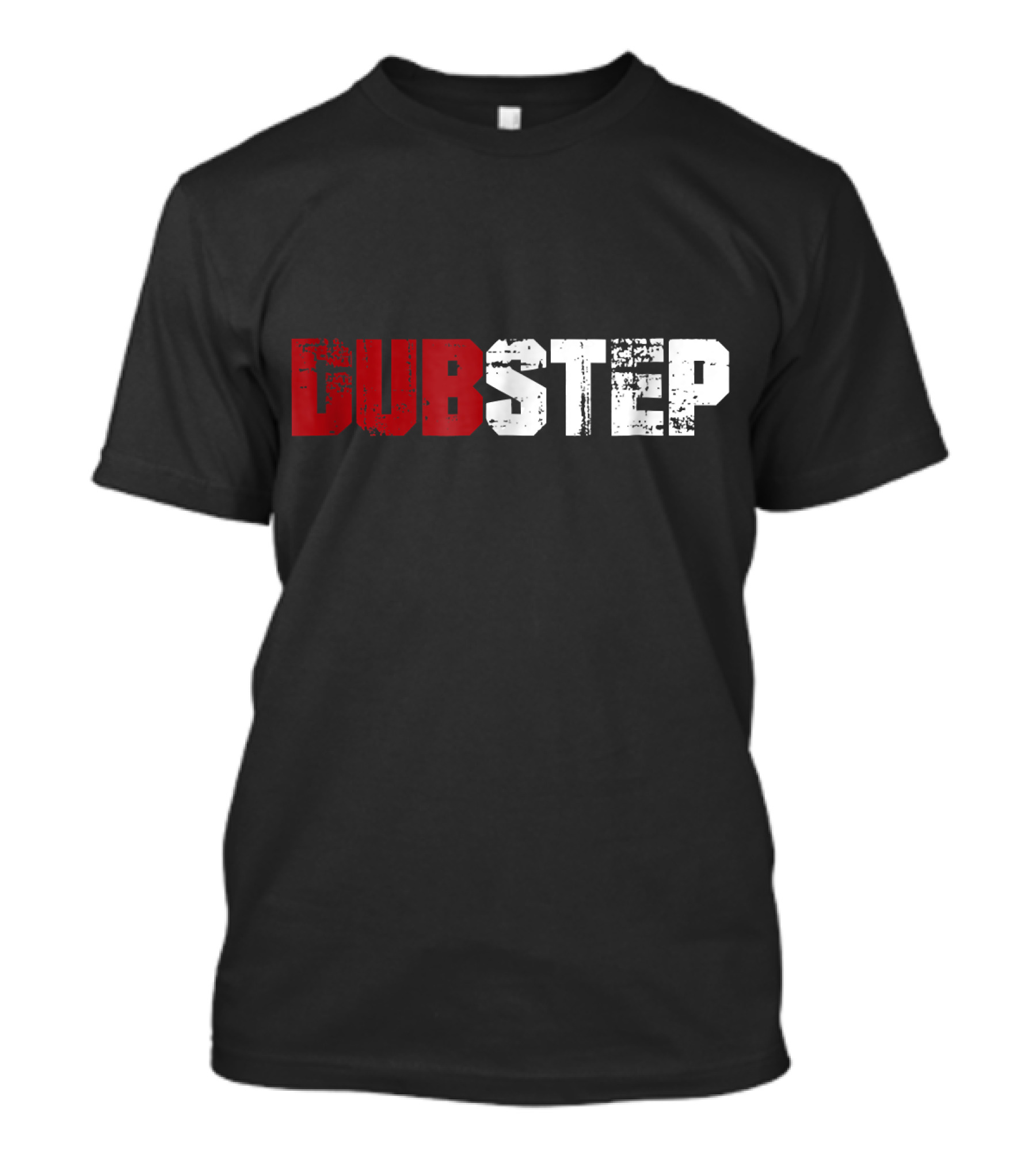 Dubstep Bold Red White T-Shirt