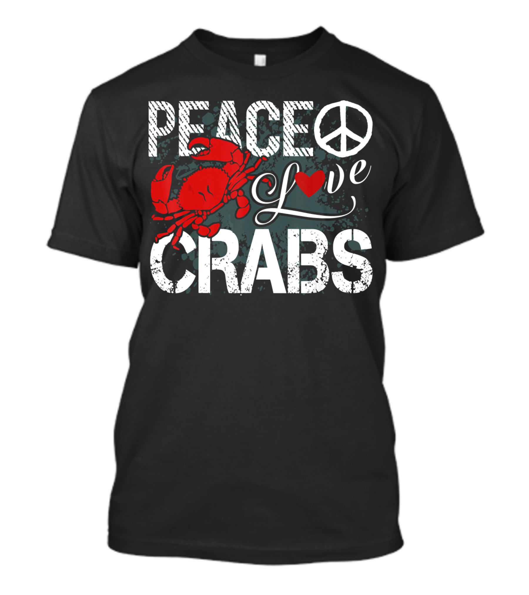 Peace Symbol Love Heart Crabs T-Shirt