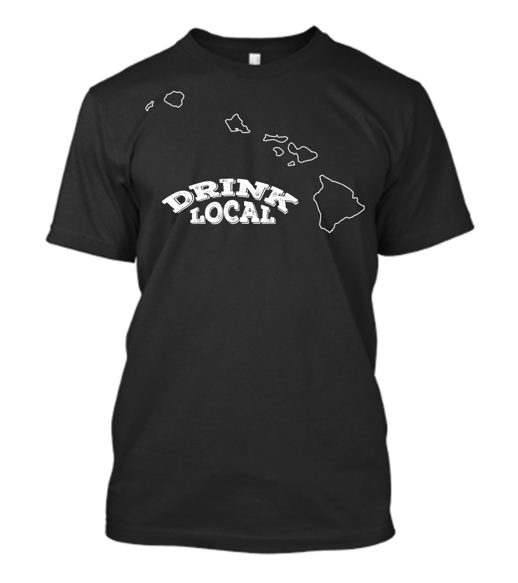 Hawaii Drink Local Craft Beer Map T-Shirt