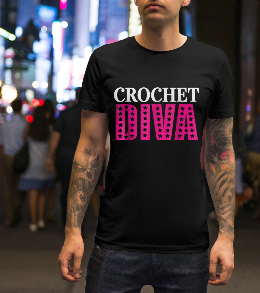 CROCHET DIVA Mom Grandmother Girls Who Croche T-Shirt