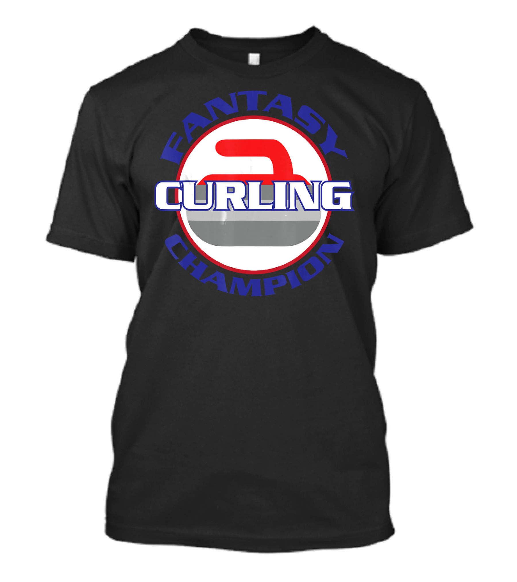 Curling Fantasy Champion Stone Rock T-Shirt