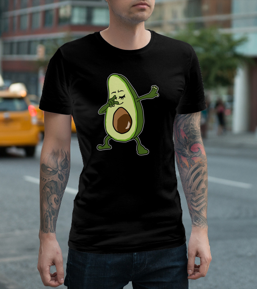 Dabbing Avocado Dab Dance Pose Iconic Fruit T-Shirt