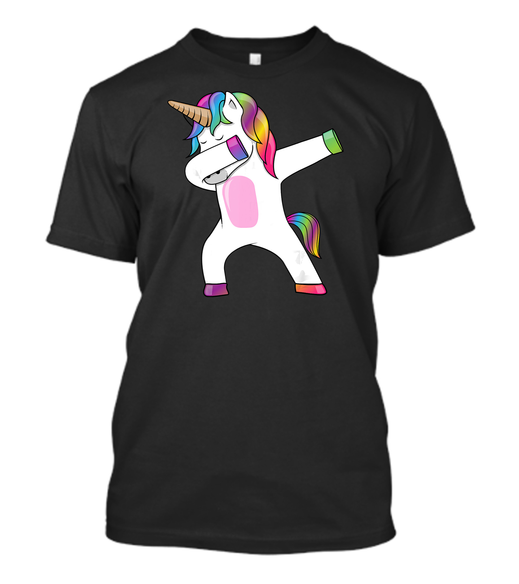 Rainbow Dabbing Unicorn Dab Dance T-Shirt