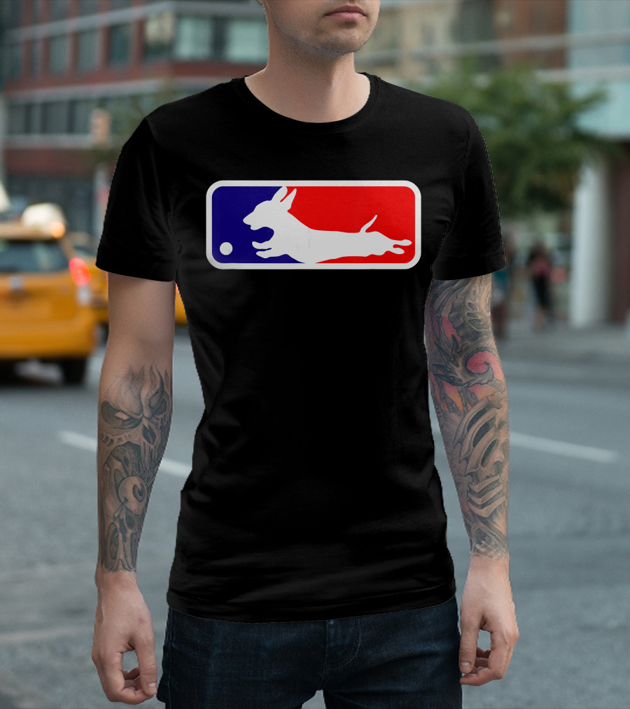 MLB Dachshund Chasing Baseball T-Shirt