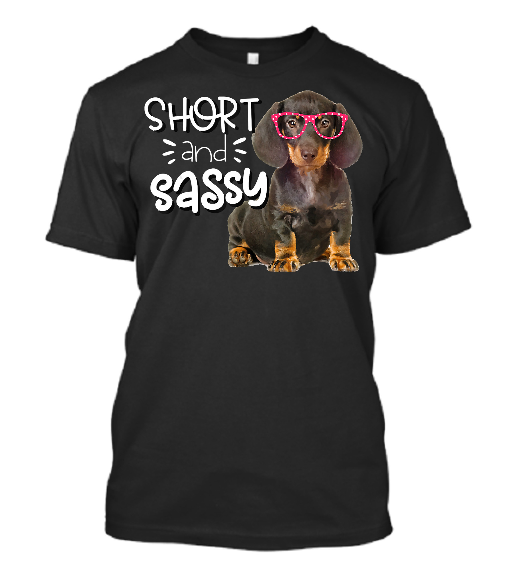 Short And Sassy Dachshund With Glasses T-Shirt