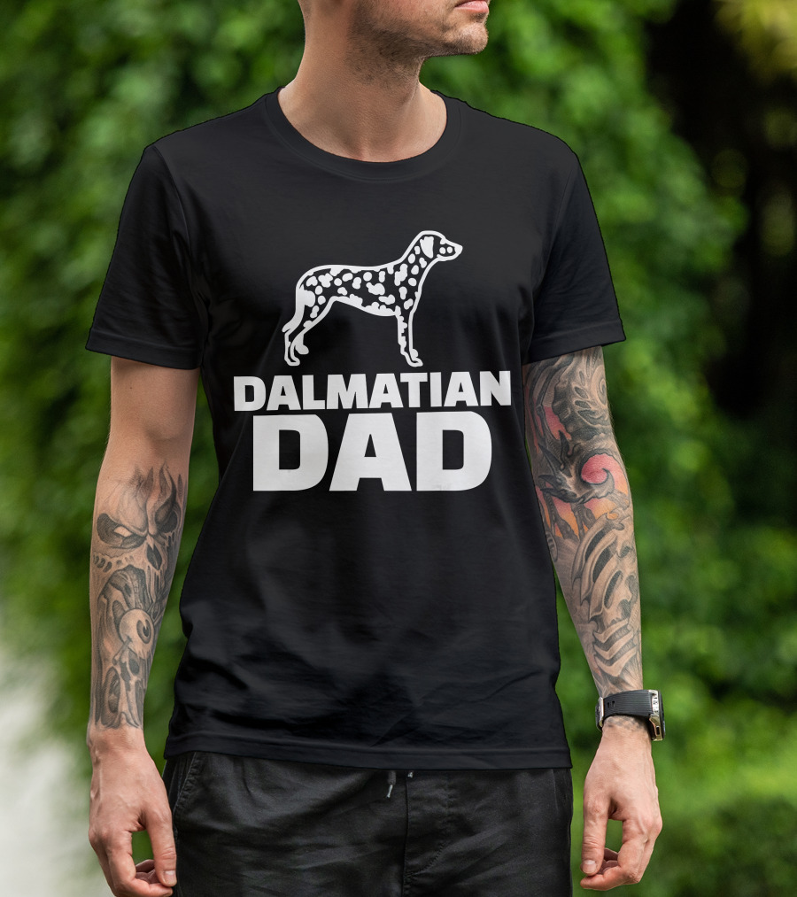 Dalmatian Dad Spotted T-Shirt