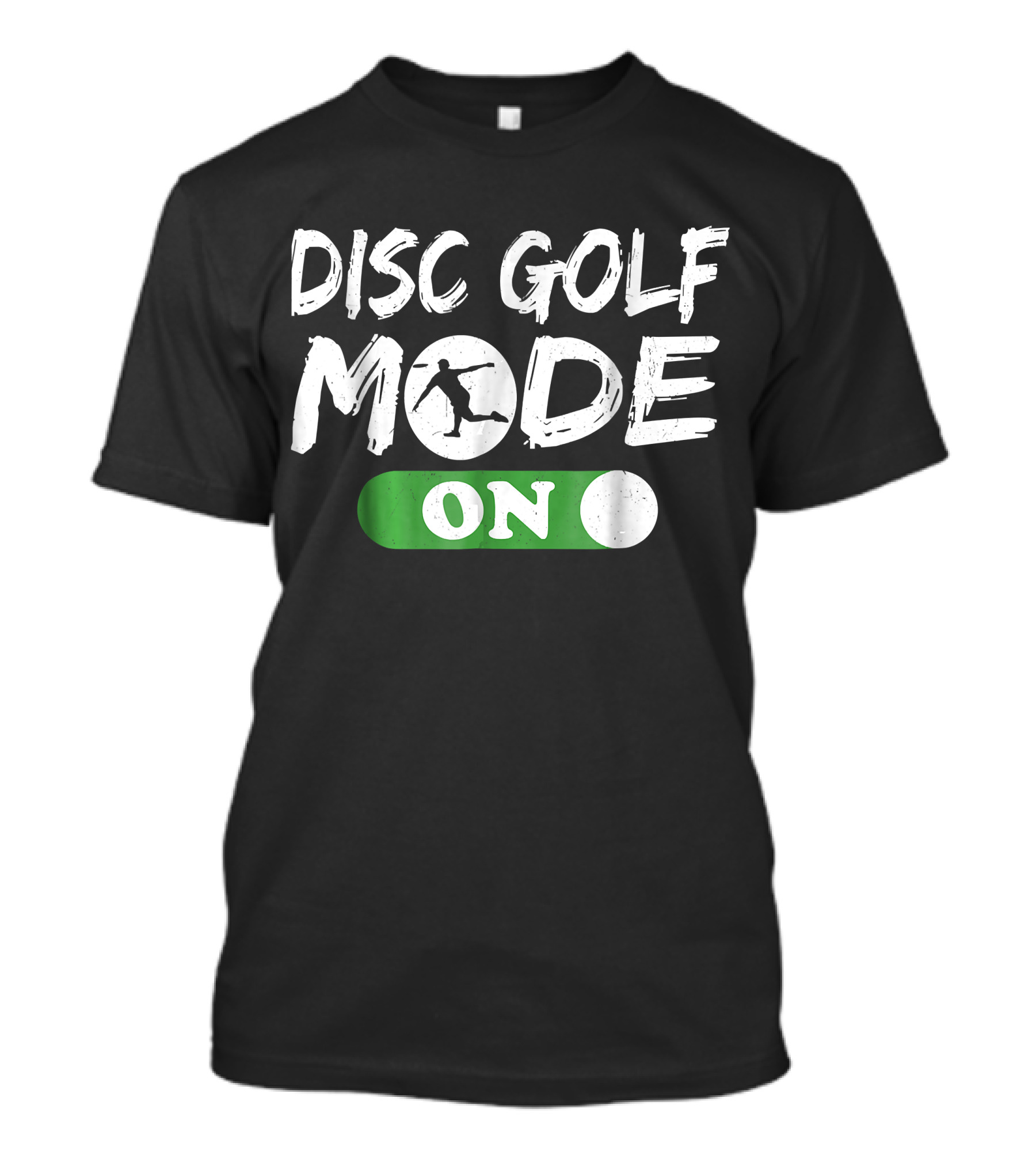 Disc Golf Mode On Silhouette Player T-Shirt