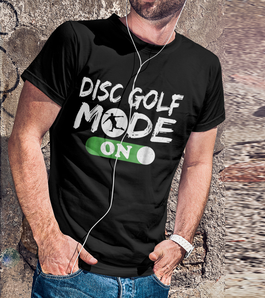 Disc Golf Mode On Silhouette Player T-Shirt