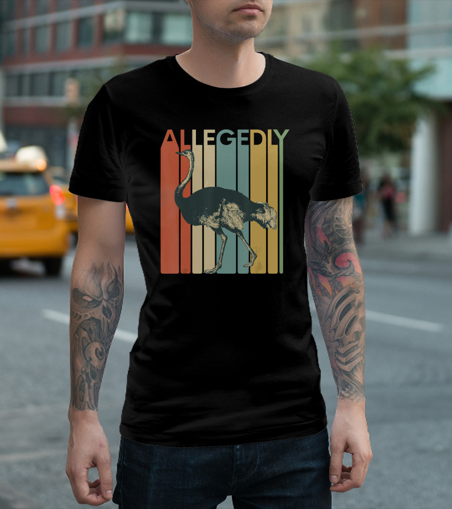 Allegedly Ostrich Allegedly Retro Flightless T-Shirt