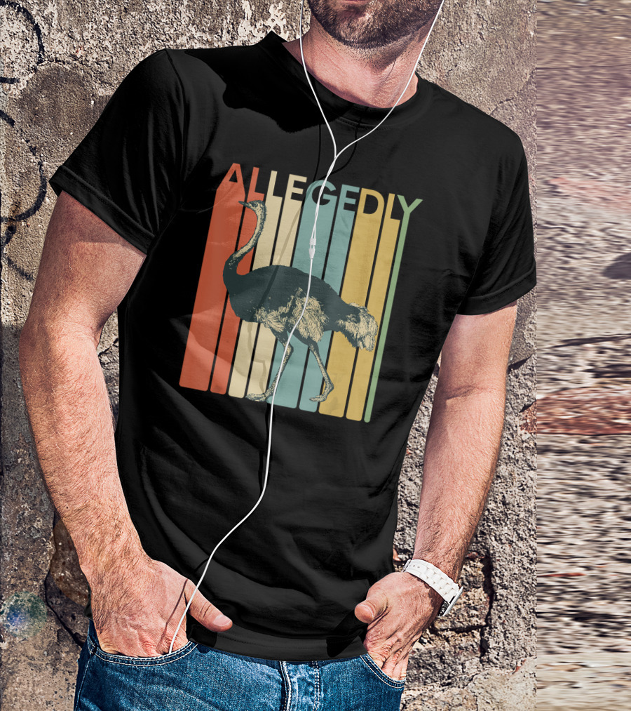Allegedly Ostrich Allegedly Retro Flightless T-Shirt
