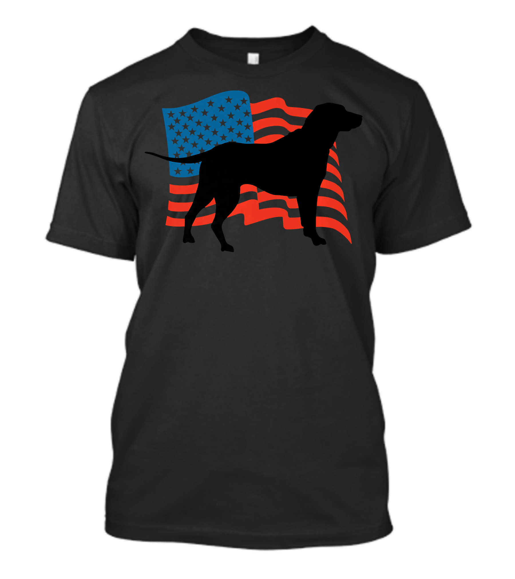 American Flag Labrador Puppy Dog T-Shirt