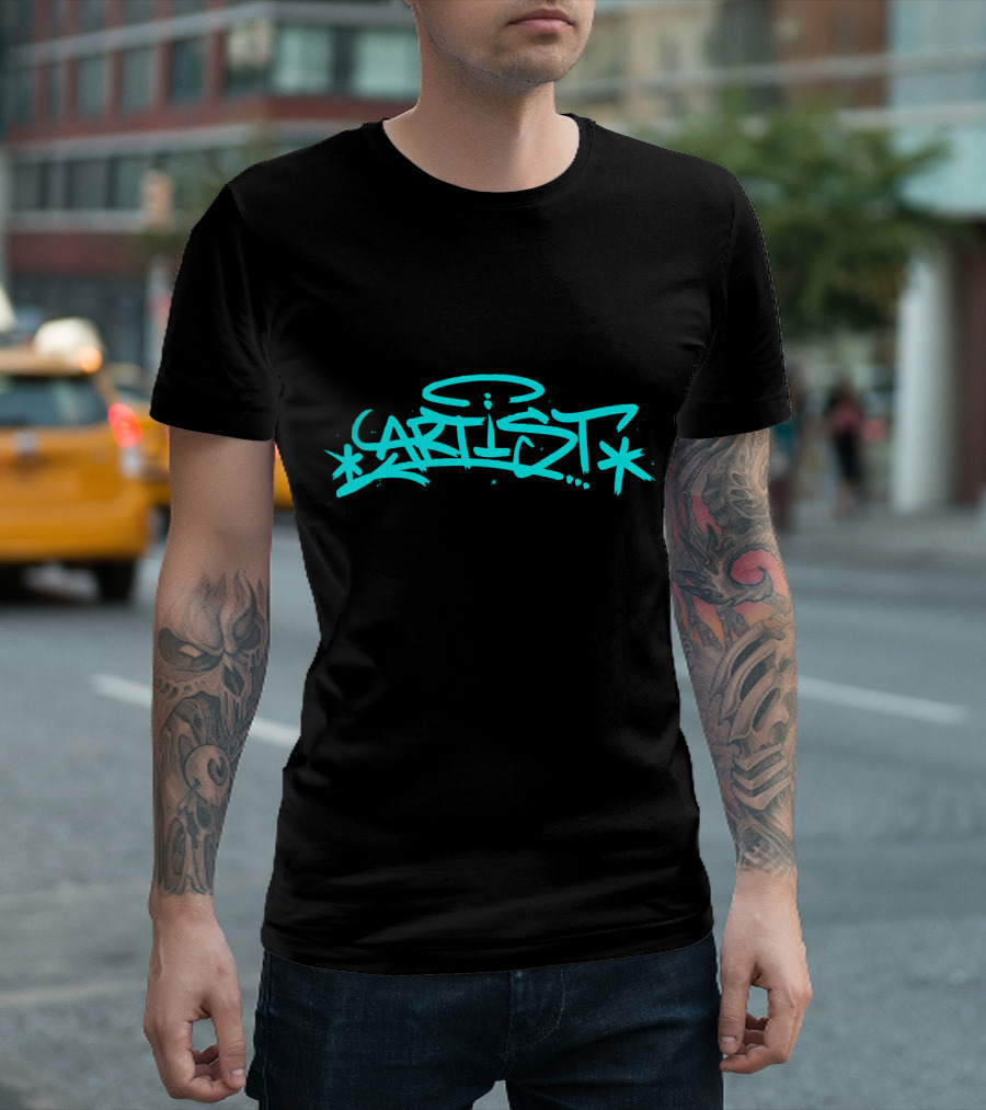 Artist Graffiti Text Halo T-Shirt