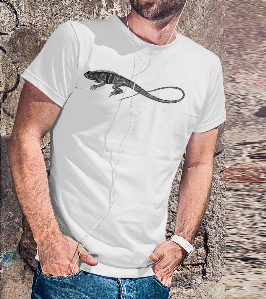 Big Lizard Iguana Bearded Dragon Gecko Reptile Enthusiast T-Shirt