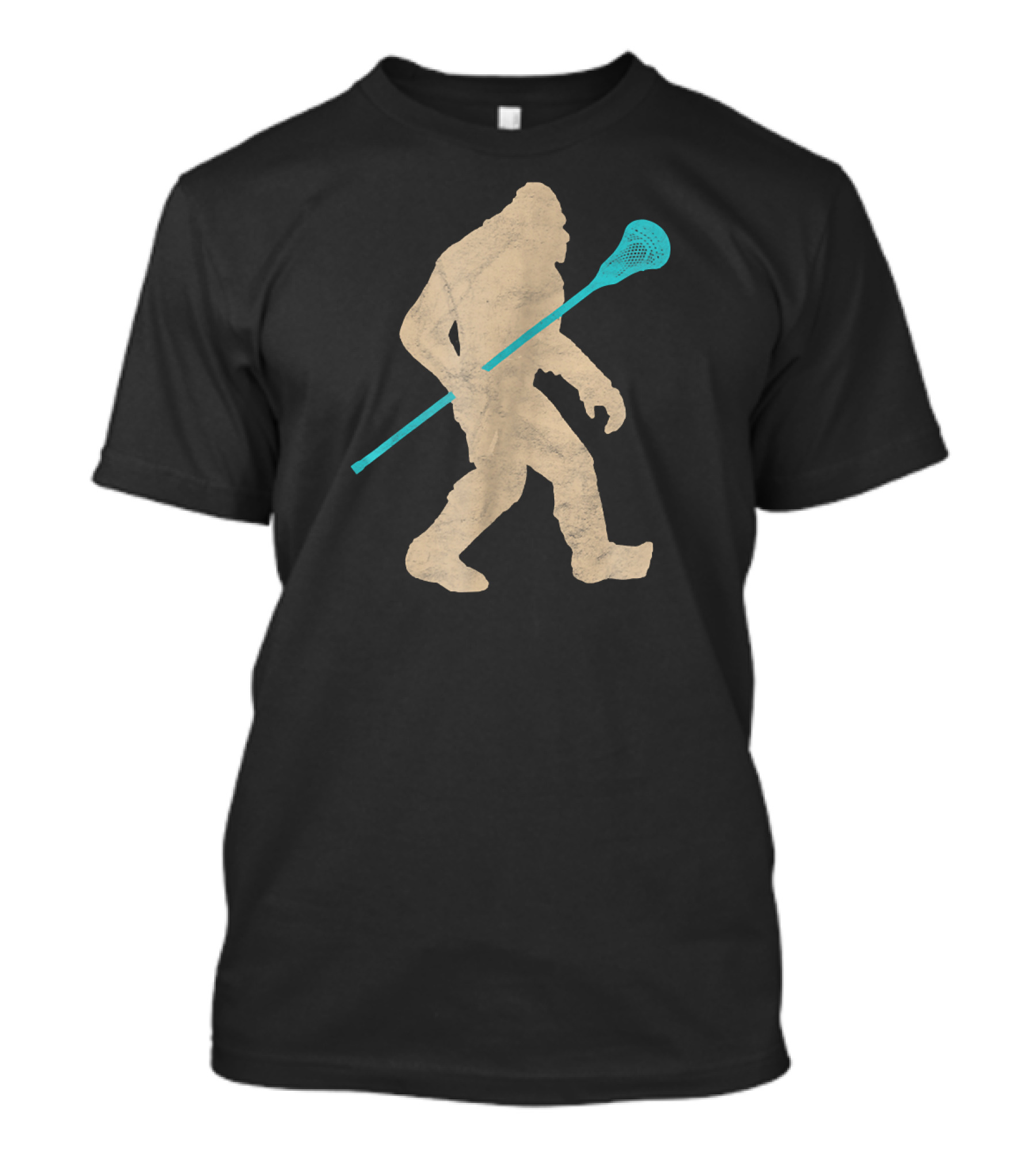 Bigfoot Lacrosse Stick Vintage Funny Lax T-Shirt