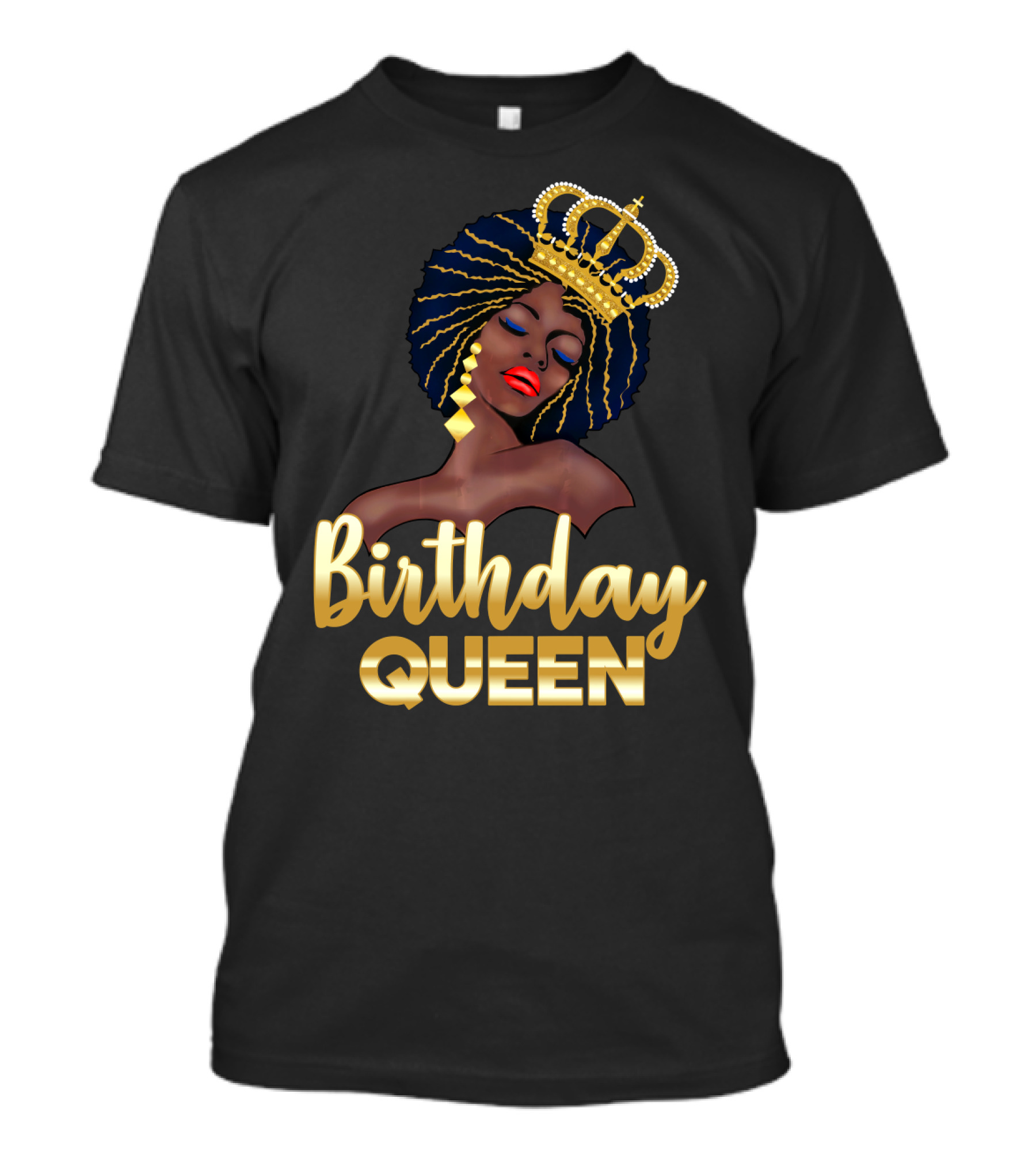 Birthday Queen Crown Glamour T-Shirt