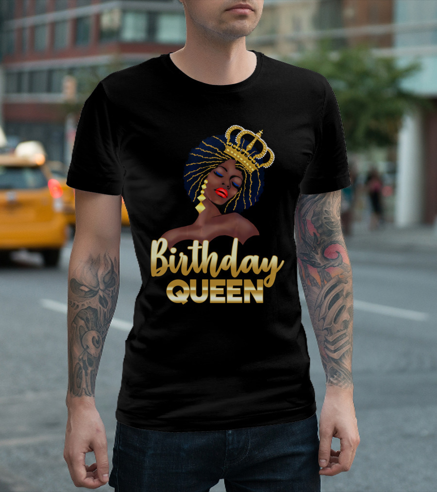Birthday Queen Crown Glamour T-Shirt