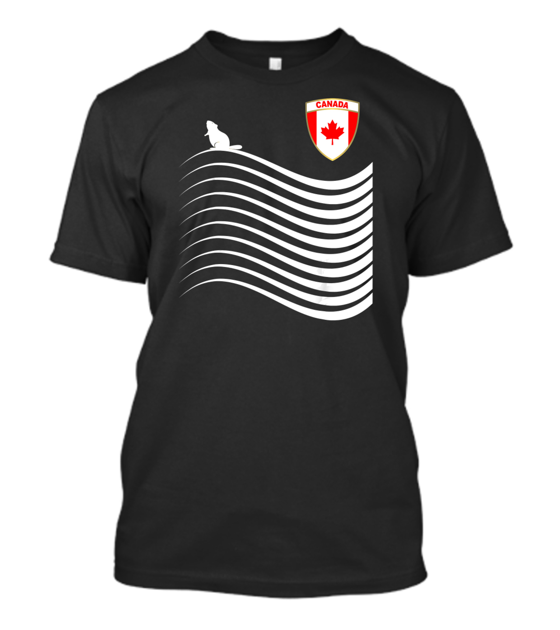 Canada Soccer Jersey Maple Leaf Beaver Emblem T-Shirt