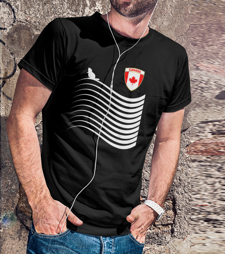 Canada Soccer Jersey Maple Leaf Beaver Emblem T-Shirt