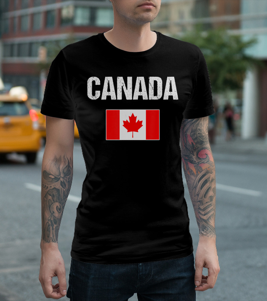 Canada Canadian Flag For MenWomenYo T-Shirt