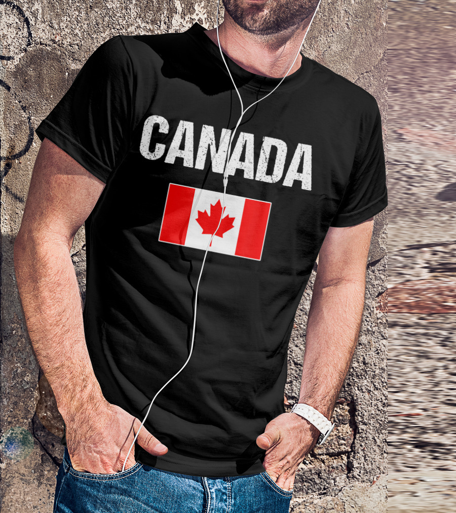 Canada Canadian Flag For MenWomenYo T-Shirt
