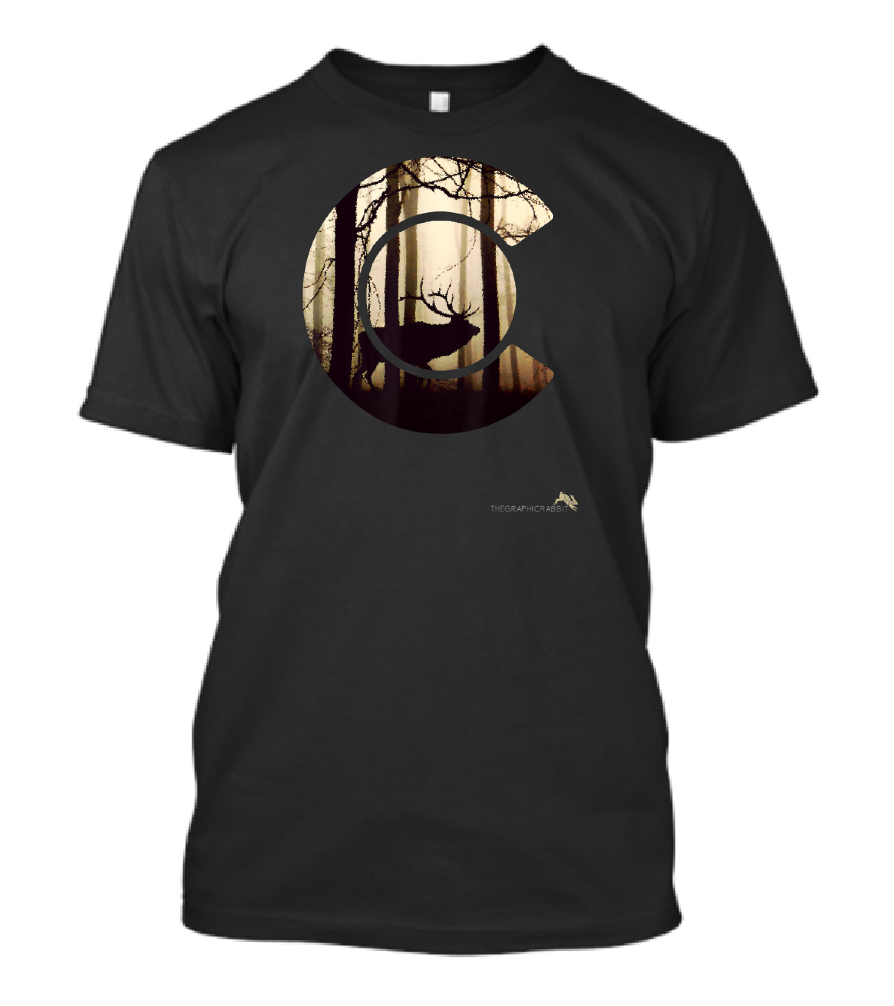 Colorado Flag Elk Hunting Forest T-Shirt