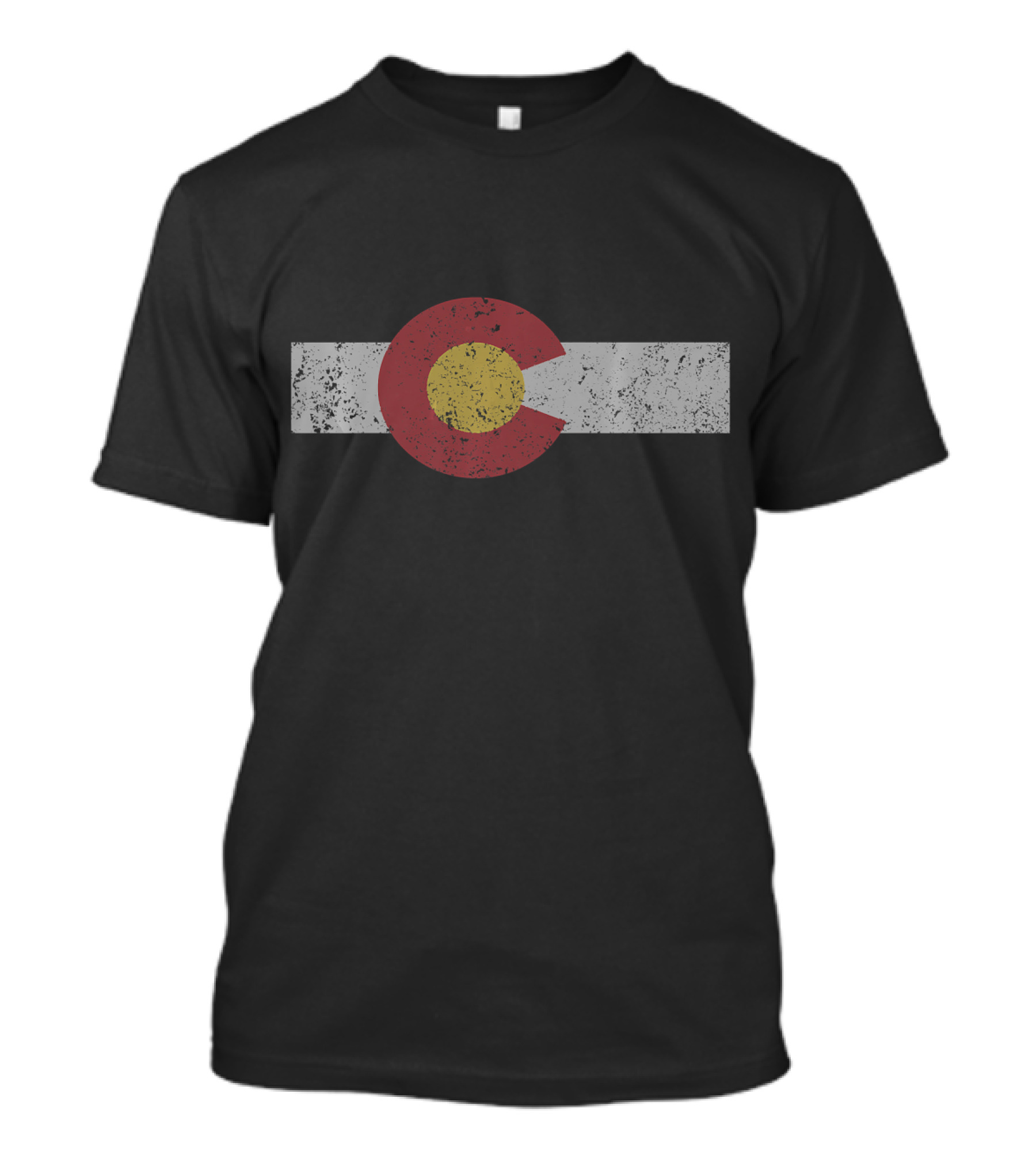 Colorado State Flag Denver Rocky Mountain Grunge T-Shirt