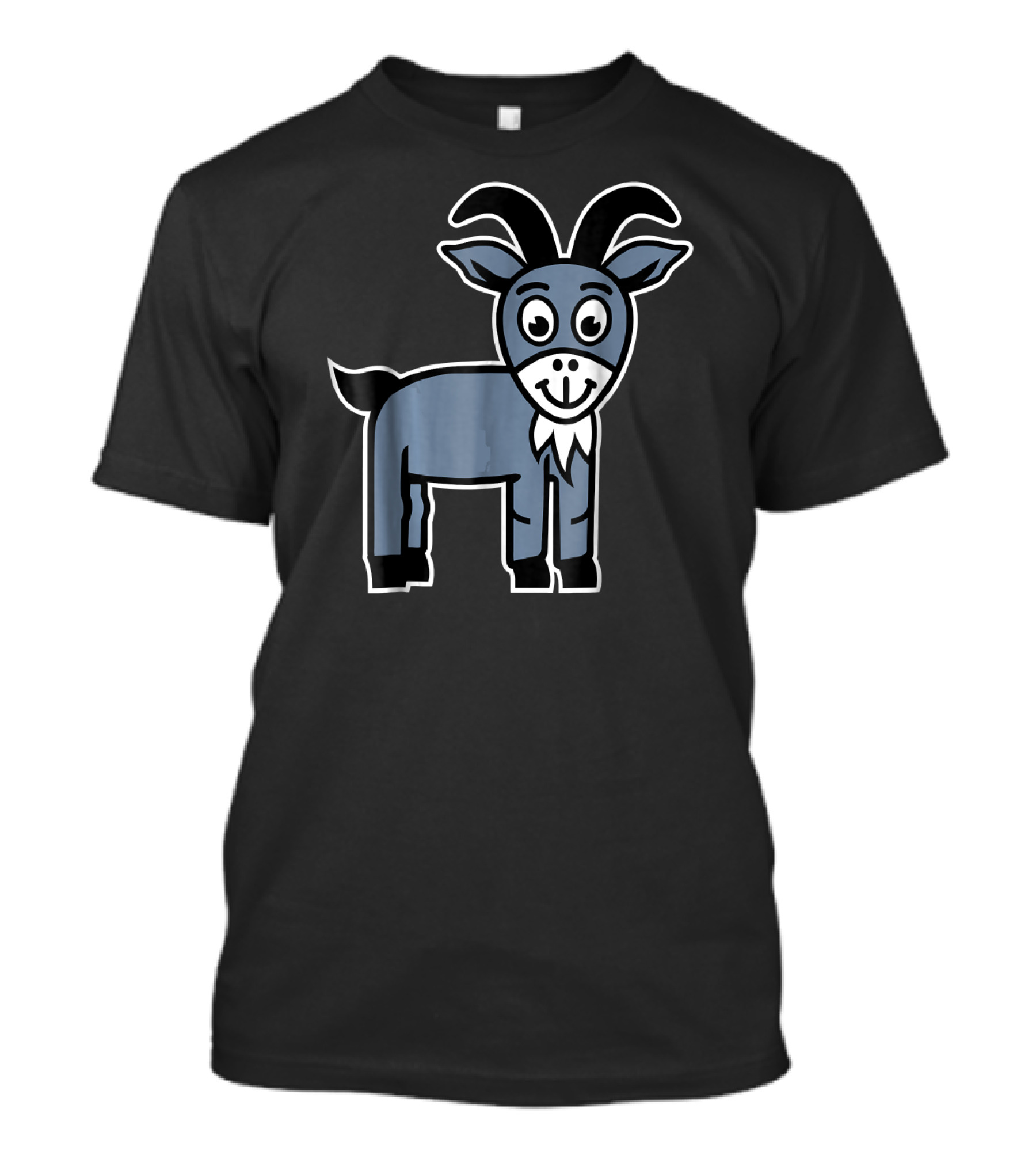 Comic Goat Cartoon Style Character T-Shirt