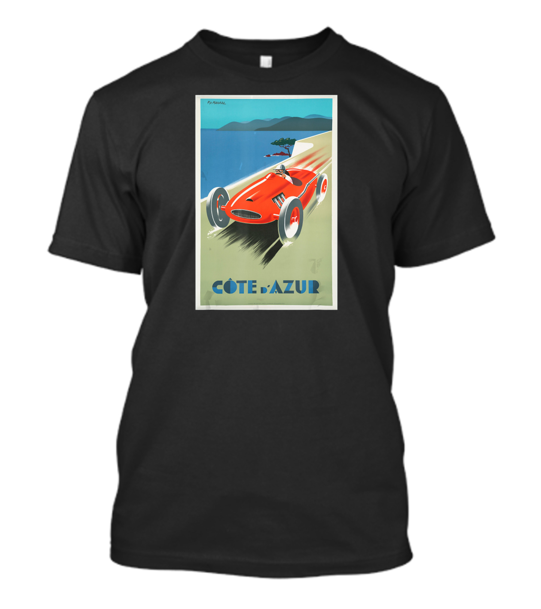 Côte D'Azur Vintage Racing Car T-Shirt