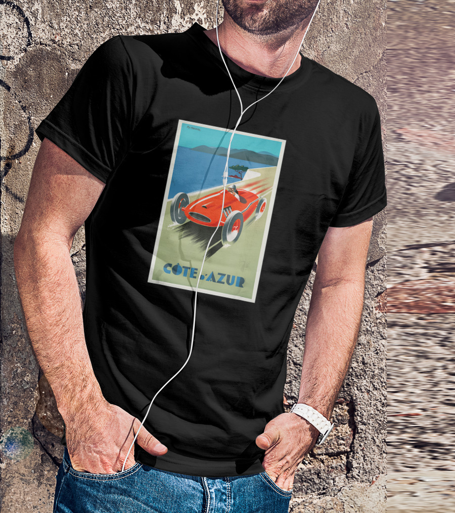 Côte D'Azur Vintage Racing Car T-Shirt